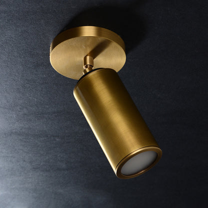 Cody Adjustable Flushmount Brass