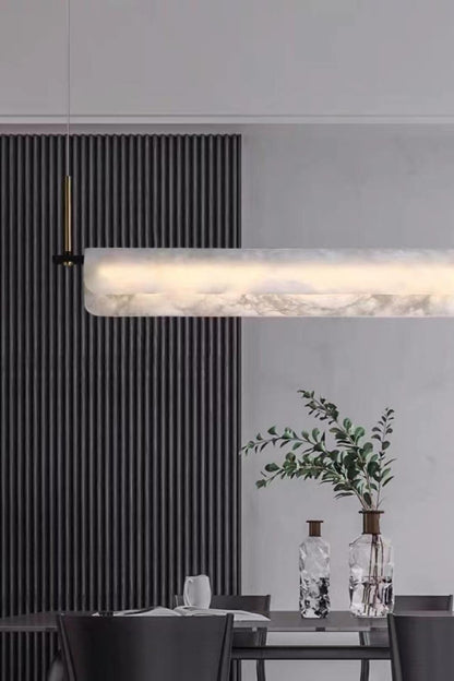 Alabaster Dining Linear Chandelier