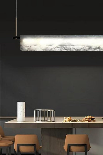 Alabaster Dining Linear Chandelier