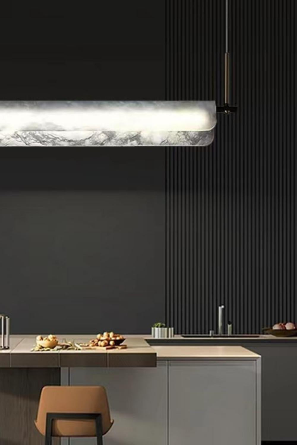 Alabaster Dining Linear Chandelier