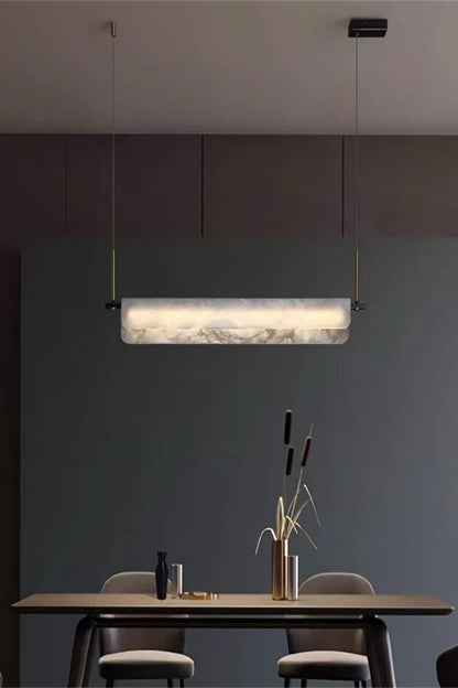 Alabaster Dining Linear Chandelier