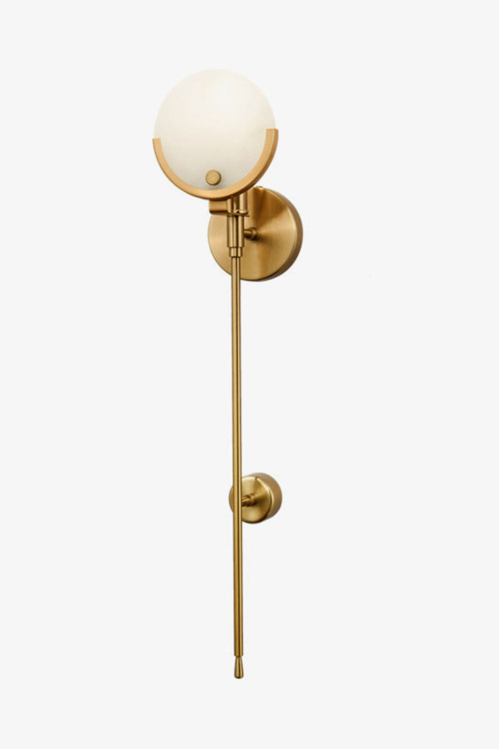 Alabaster Ava Brass Wall Lamp