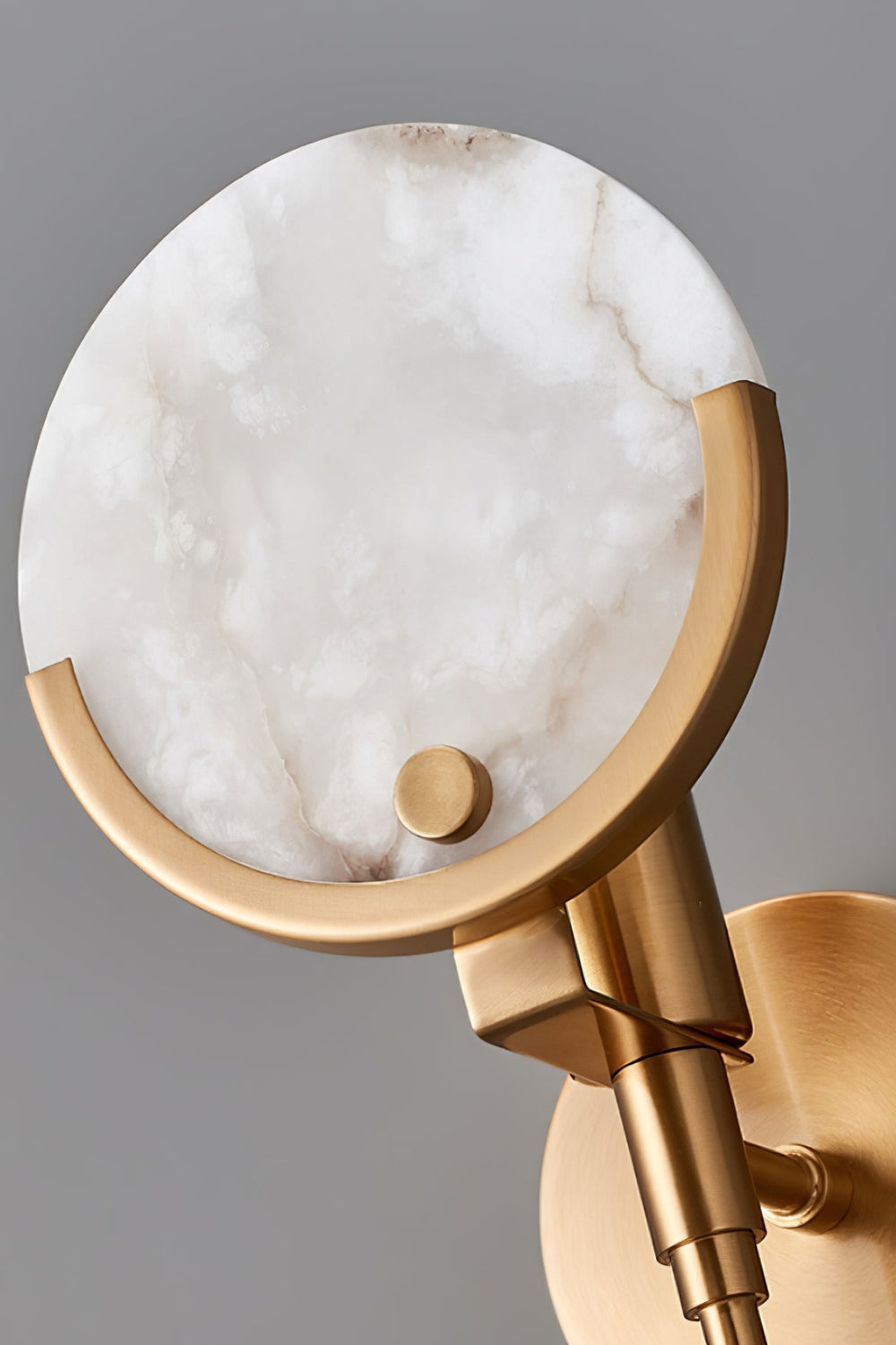 Alabaster Ava Brass Wall Lamp