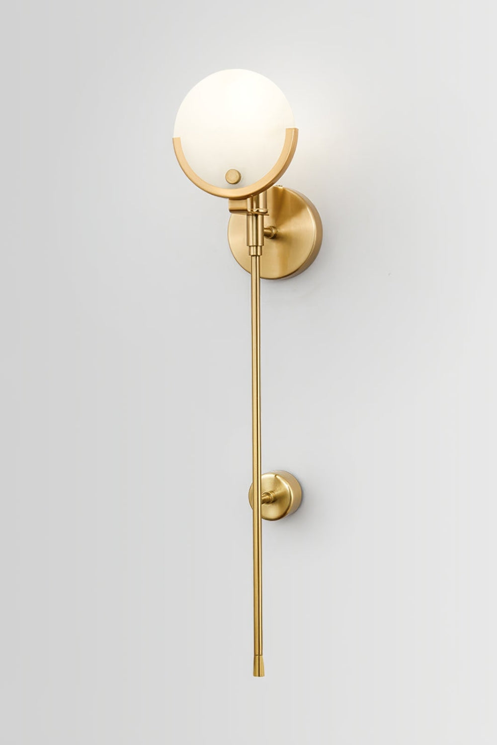 Alabaster Ava Brass Wall Lamp