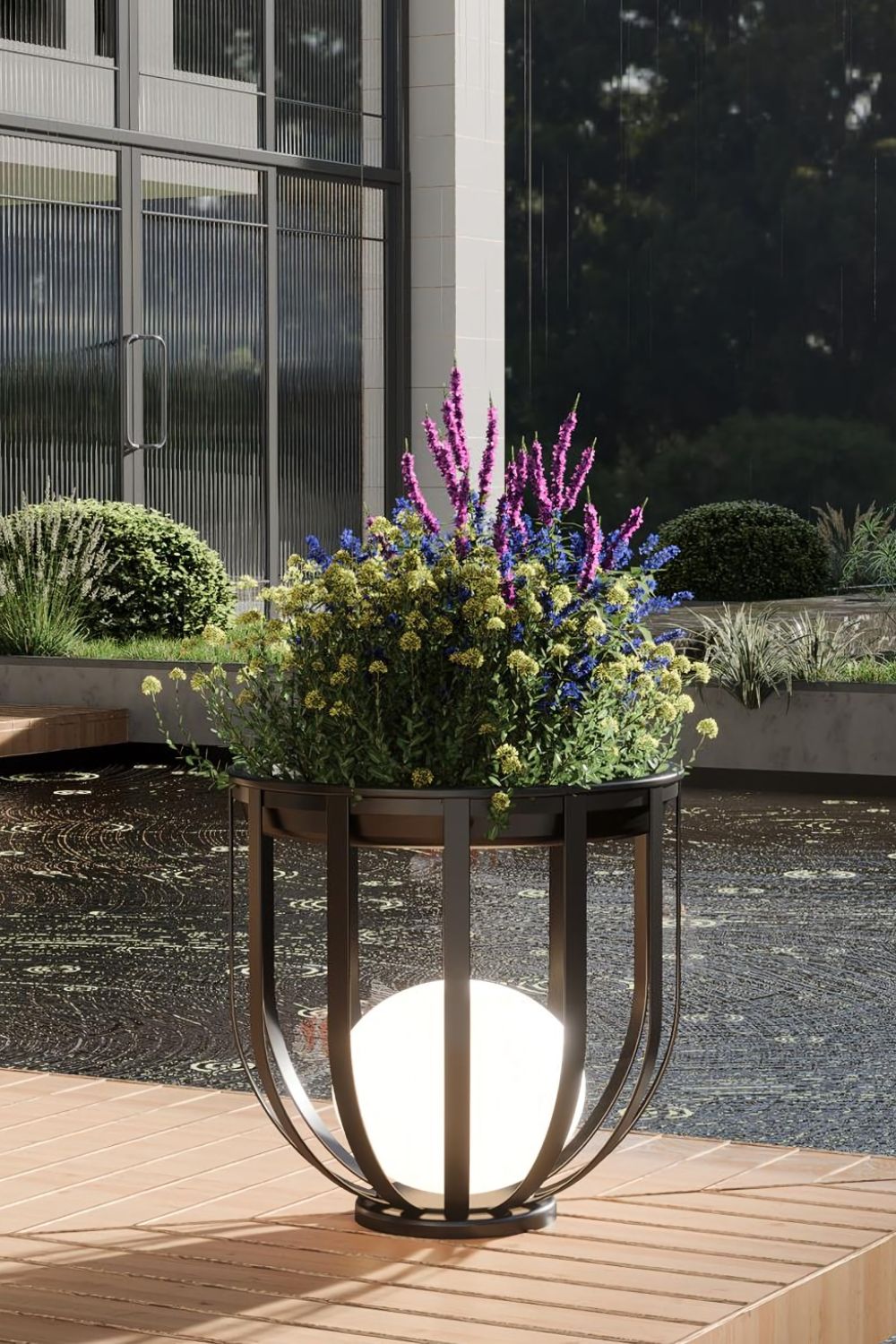 Garden courtyard floor lamp