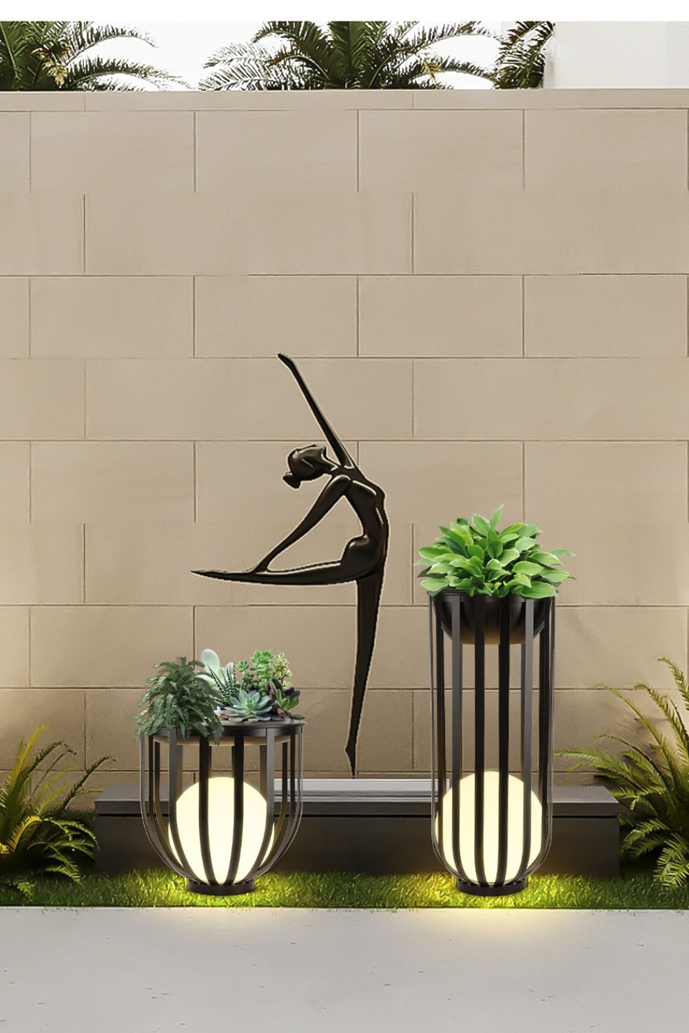 Garden courtyard floor lamp