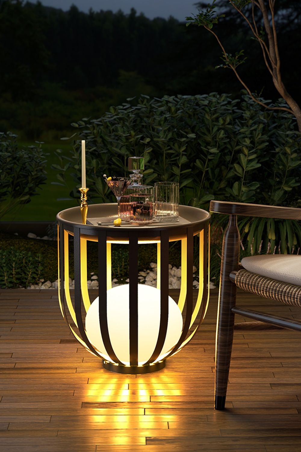 Garden courtyard floor lamp