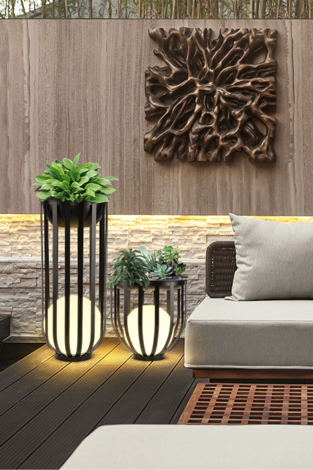 Garden courtyard floor lamp