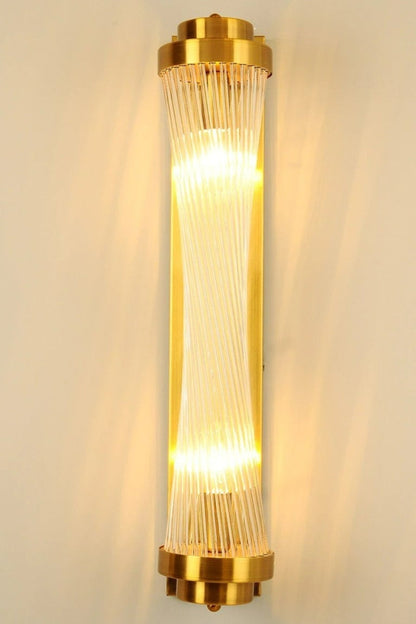 Glass Column Wall Sconce