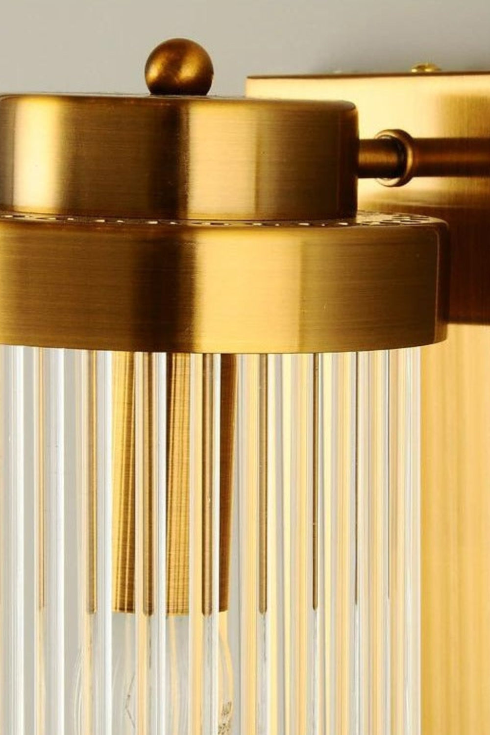 Glass Column Wall Sconce