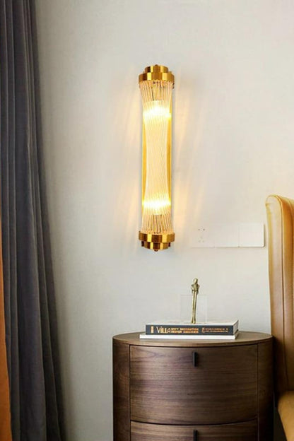 Glass Column Wall Sconce