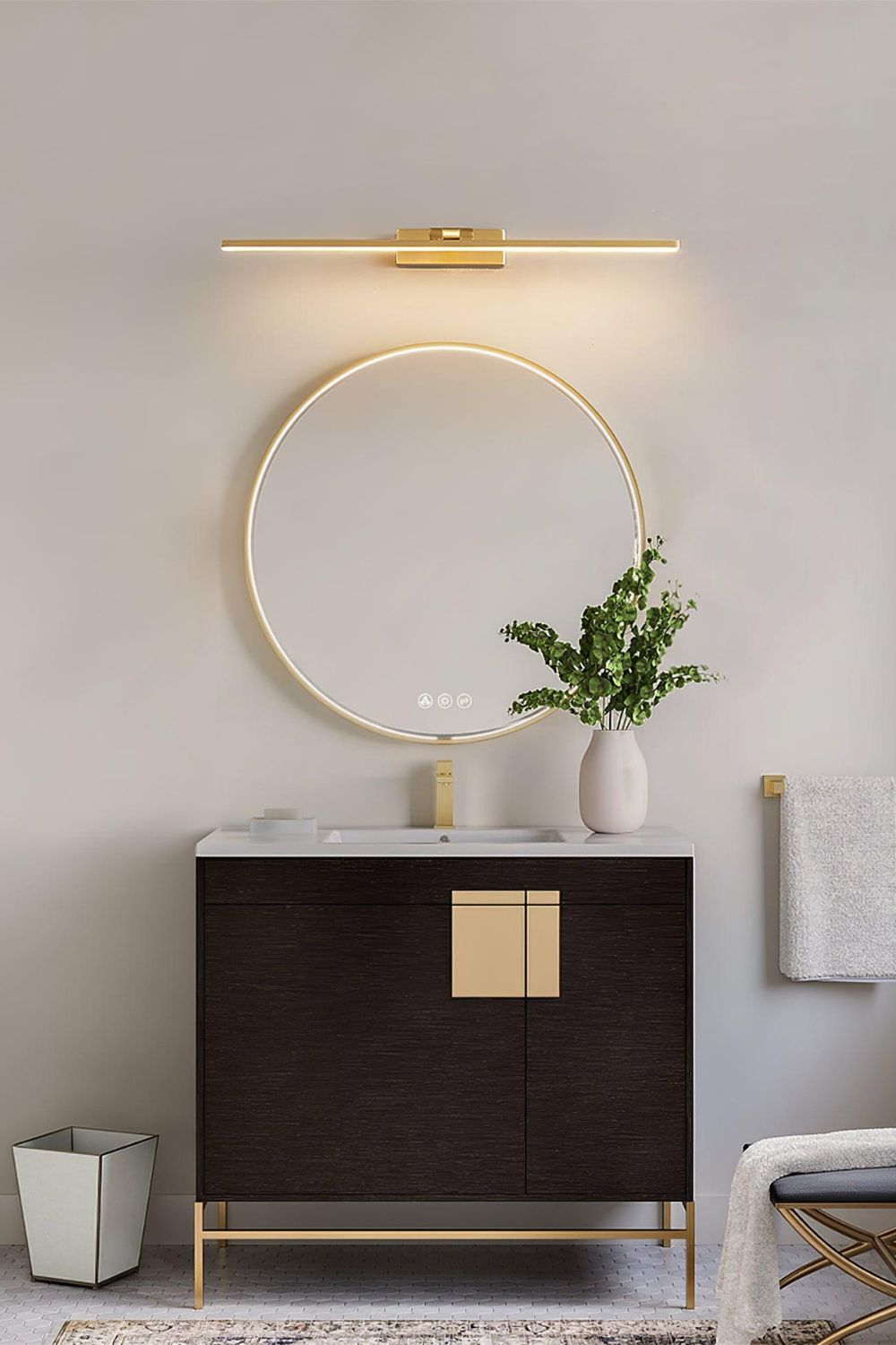 Linear Bathroom Wall Light