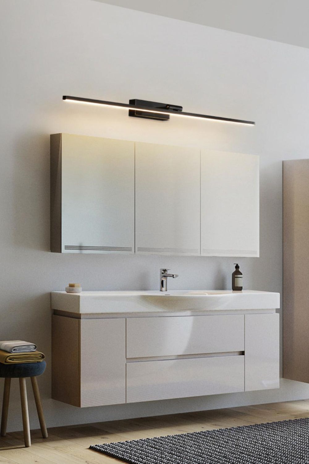 Linear Bathroom Wall Light