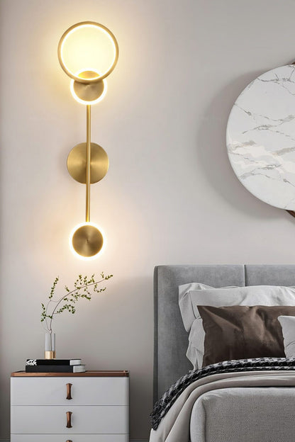 Brass Susan Trio Wall Lamp