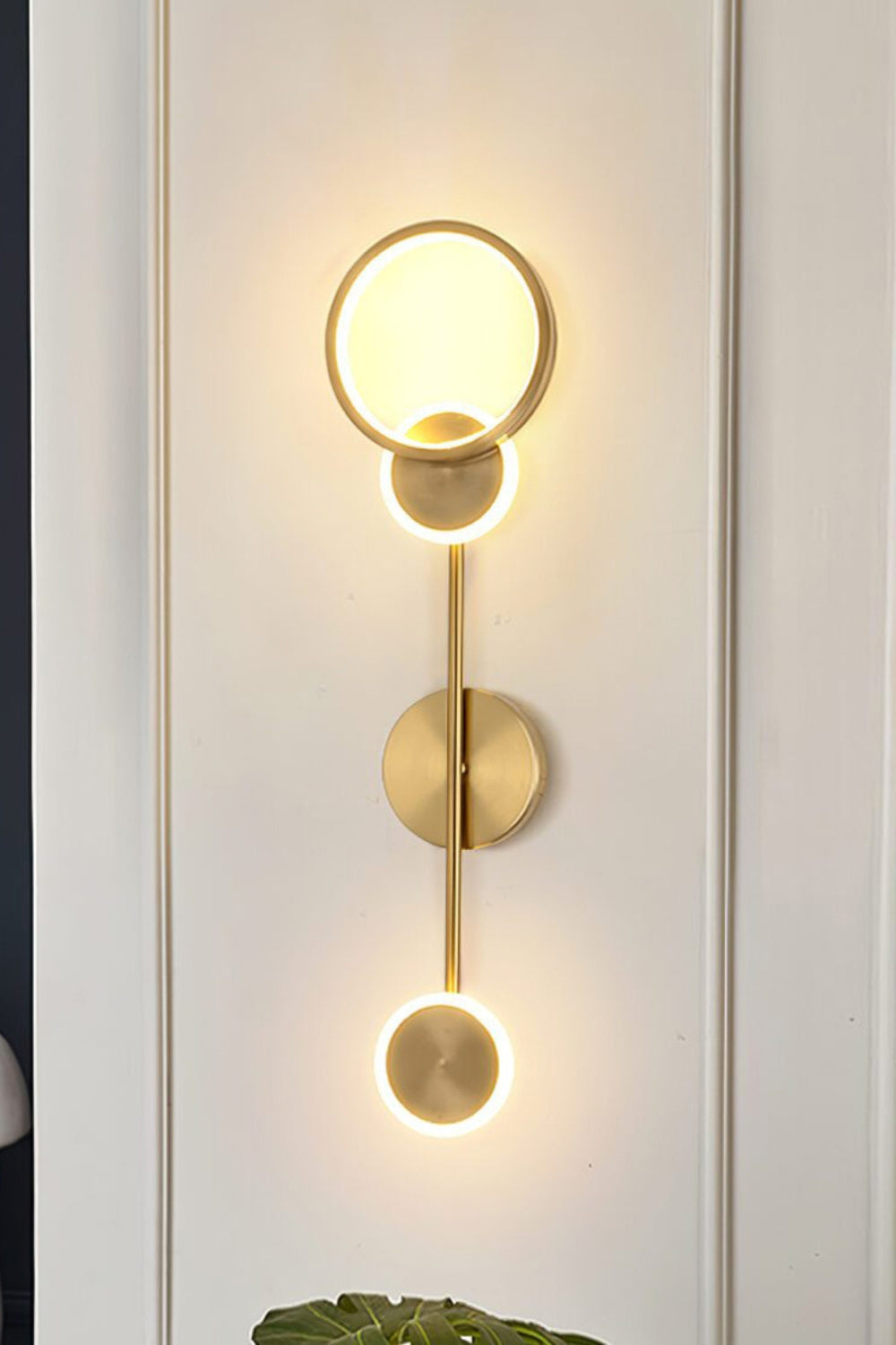 Brass Susan Trio Wall Lamp