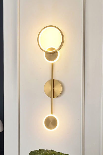 Brass Susan Trio Wall Lamp