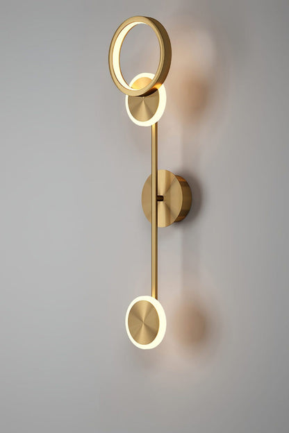 Brass Susan Trio Wall Lamp