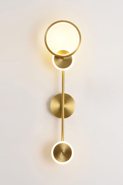 Brass Susan Trio Wall Lamp