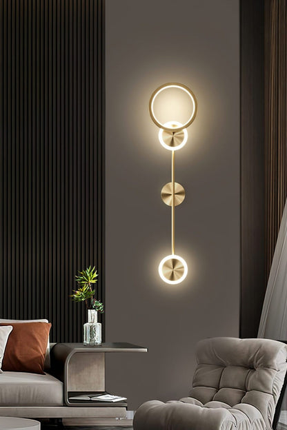 Brass Susan Trio Wall Lamp