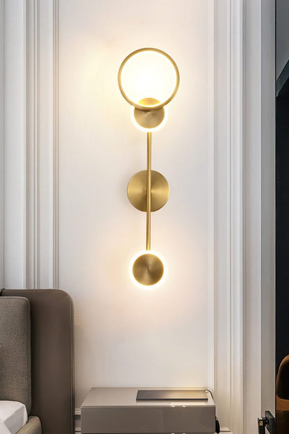 Brass Susan Trio Wall Lamp