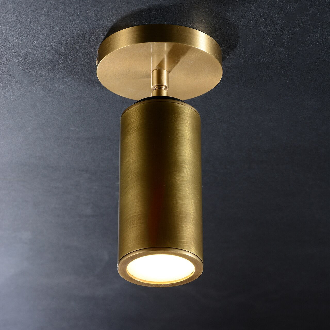 Cody Adjustable Flushmount Brass